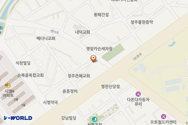 서울우유앞 위치 지도 — 충청북도 청주시 청원구 새터로111번길 3