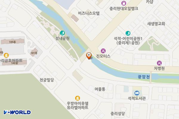 중리 원마트 앞 공영주차장 위치 지도 — 경상북도 칠곡군 석적읍 중리 884-162