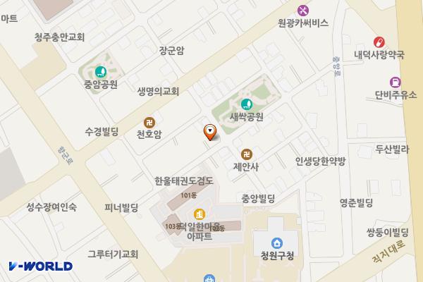 주택부근 위치 지도 — 충청북도 청주시 청원구 향군로74번길 31