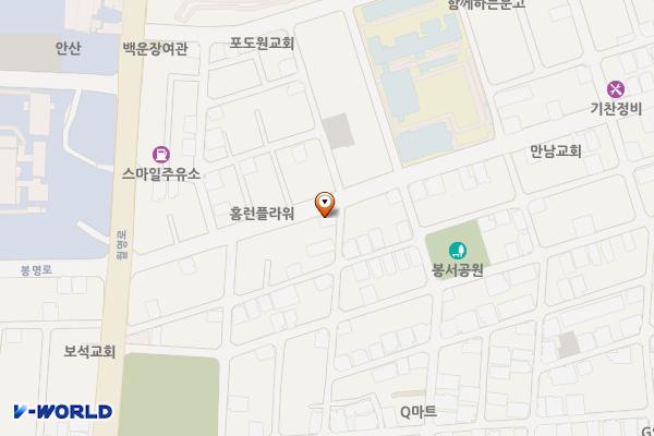 뚝배기마을~다성왕족발 위치 지도 — 충청북도 청주시 흥덕구 봉명로 124