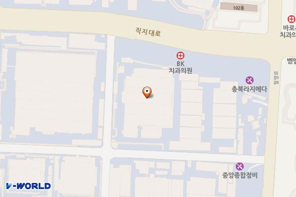동아오츠카~한국도자기부근 위치 지도 — 충청북도 청주시 흥덕구 직지대로516번길 39