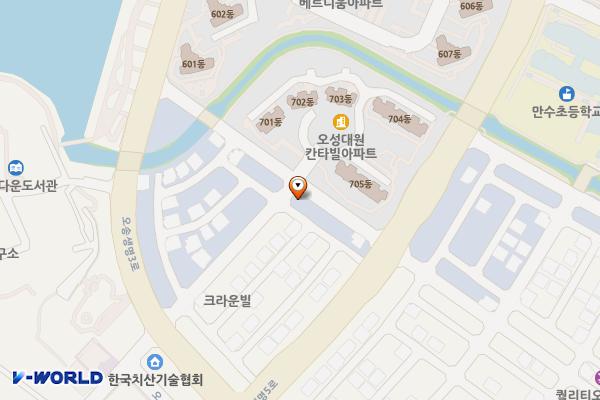 칸타빌아파트부근 위치 지도 — 충청북도 청주시 흥덕구 연제만수길 20
