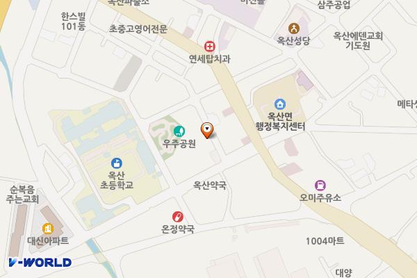 노마축산 앞 위치 지도 — 충청북도 청주시 흥덕구 옥산시내2길 5