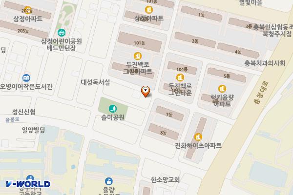럭키율량아파트~진화하이츠아파트 위치 지도 — 충청북도 청주시 청원구 충청대로139번길 37