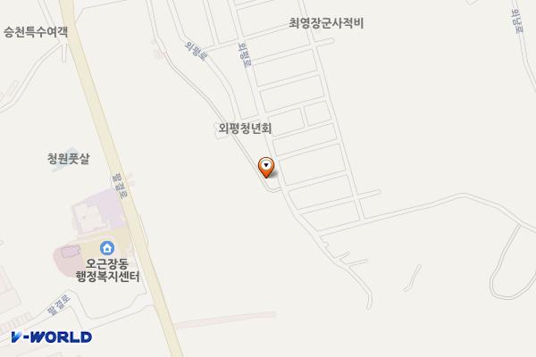 외평문화생활관 근처 위치 지도 — 충청북도 청주시 청원구 주중동 398-49