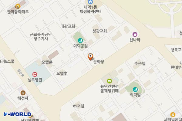 미덕어린이공원부근 위치 지도 — 충청북도 청주시 청원구 내덕로17번길 6