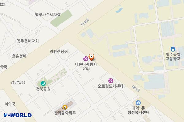 영보상사부근 위치 지도 — 충청북도 청주시 청원구 새터로 91