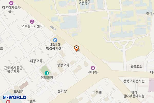 금호전기모터부근 위치 지도 — 충청북도 청주시 청원구 새터로 63