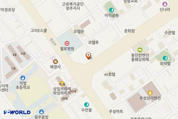 바이더웨이내덕점 위치 지도 — 충청북도 청주시 청원구 내덕로 5