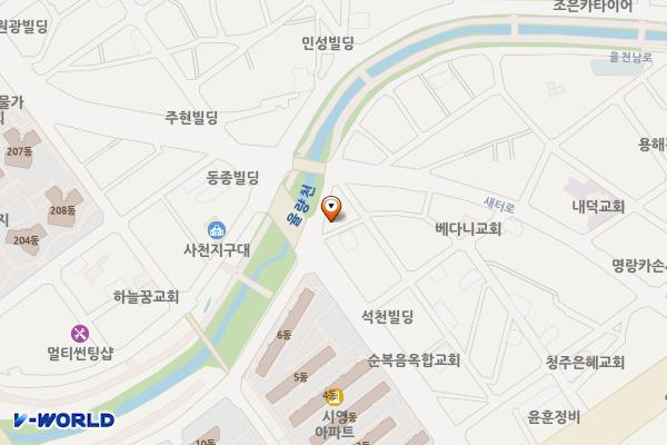 엄마네손칼국수 앞 위치 지도 — 충청북도 청주시 청원구 율천남로34번길5