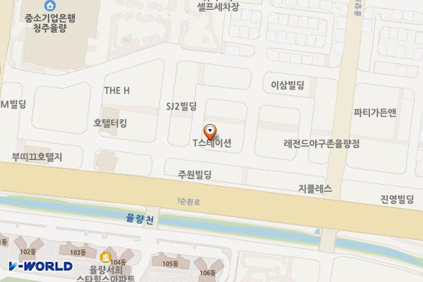 주차타워 2024앞 위치 지도 — 충청북도 청주시 청원구 율량로202번길 36