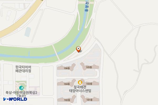 스톤카페 인근 공영주차장 위치 지도 — 경상북도 칠곡군 왜관읍 왜관리 959-5