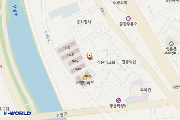 미림아파트부근 위치 지도 — 충청북도 청주시 상당구 영운로 21번길 26