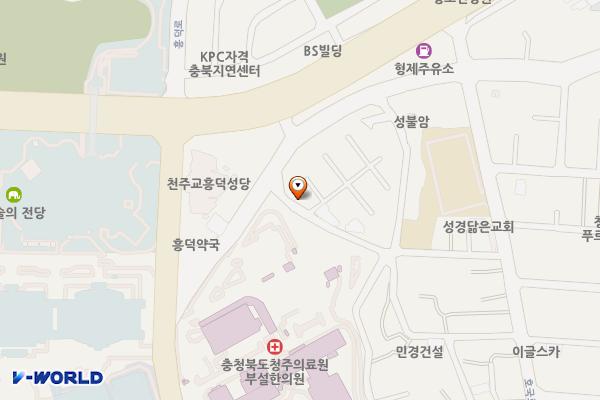 청주의료원 장례식장 위치 지도 — 충청북도 청주시 서원구 사북로 18번길 9