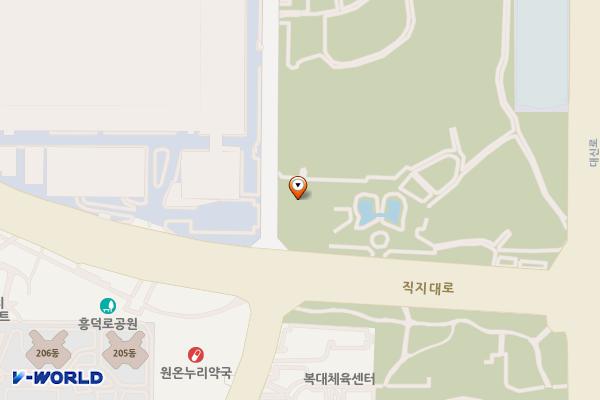 솔밭공원 위치 지도 — 충청북도 청주시 흥덕구 송정동 314