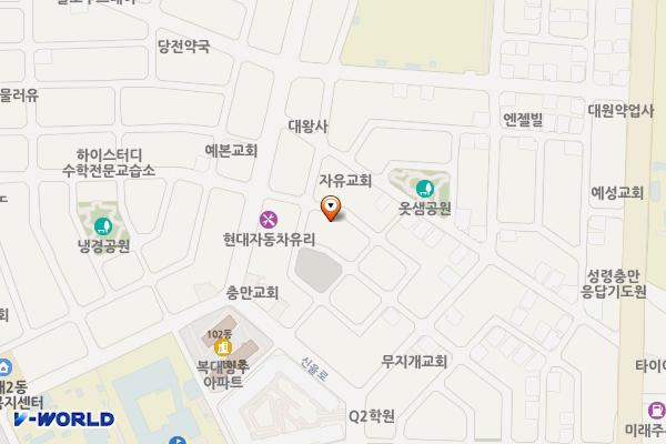 공한지주차장 위치 지도 — 충청북도 청주시 흥덕구 복대동 2229