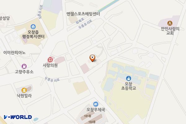 농협하나로마트인근 위치 지도 — 충청북도 청주시 청원구 장대리 281-28