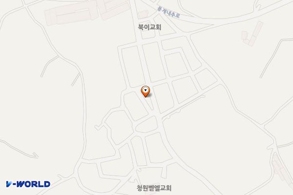 북이면문화마을 내 위치 지도 — 충청북도 청주시 청원구 내추리 347