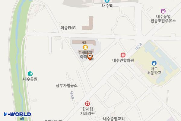 내수리재래시장주차장 위치 지도 — 충청북도 청주시 청원구 내수리 36-11