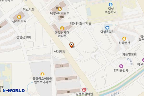 공한지주차장 위치 지도 — 충청북도 청주시 청원구 율량동 1671