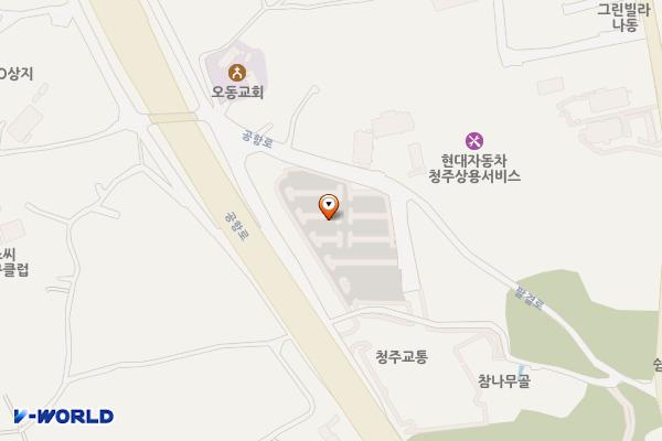 북부권 환승센터(카풀) 위치 지도 — 충청북도 청주시 청원구 오동동 21-2