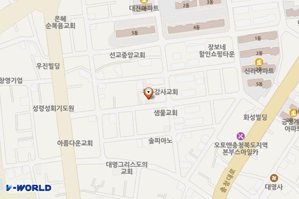 밤고개 자연시장 주차장 위치 지도 — 충청북도 청주시 청원구 내덕동 393-30