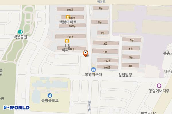 삼정아파트부근 위치 지도 — 충청북도 청주시 흥덕구 과상미로 101번길 3