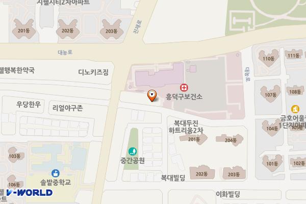 송담추어탕부근 위치 지도 — 충청북도 청주시 흥덕구 진재로 110번길 13