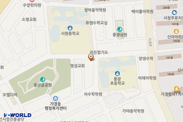 장충동뚱뚱이족발 위치 지도 — 충청북도 청주시 흥덕구 풍산로 47번길 61