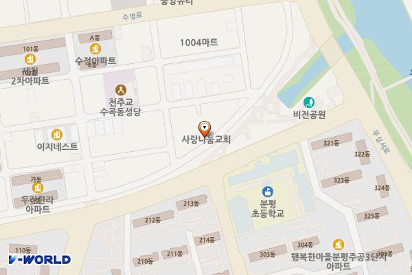 두진한라아파트쪽 위치 지도 — 충청북도 청주시 서원구 수영로 66번길 48