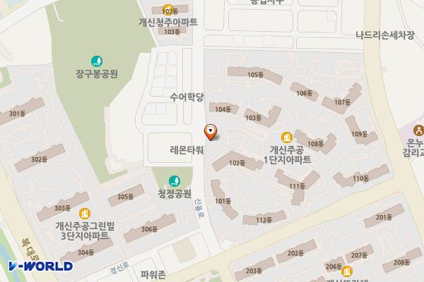 빌라부근 위치 지도 — 충청북도 청주시 서원구 신율로 52