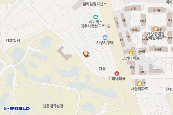 창신신협부근 위치 지도 — 충청북도 청주시 서원구 1순환로 704번길 30
