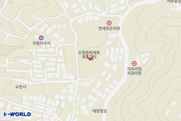 신현행정문화체육센터 공영주차장 위치 지도 — 경기도 광주시 신현동 594-4