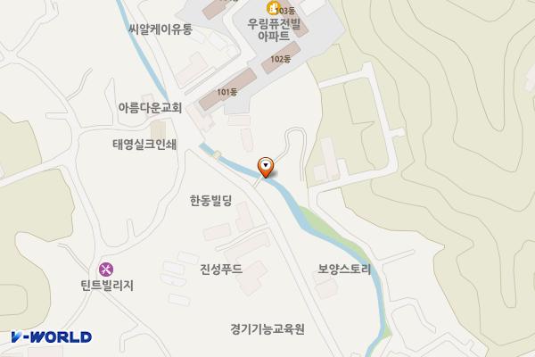 오포우림아파트 앞 노상주차장 위치 지도 — 경기도 광주시 문형동 827