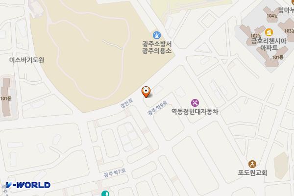제3광주역세권 임시 공영주차장 위치 지도 — 경기도 광주시 역동 340