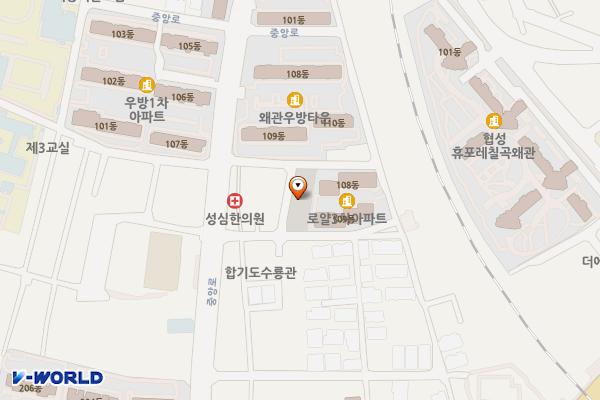 로얄3차앞 공영주차장 위치 지도 — 경상북도 칠곡군 왜관읍 왜관리 775-9
