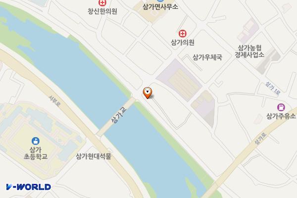 삼가면양천강제방주차장 위치 지도 — 경상남도 합천군 삼가면 일부리 910-9
