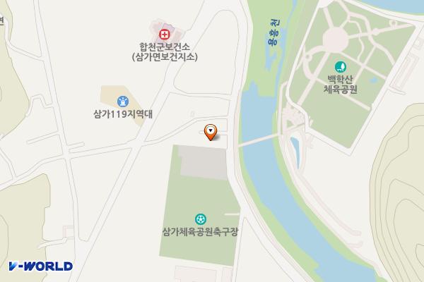 삼가면체육공원부설주차장 위치 지도 — 경상남도 합천군 삼가면 소오리 49