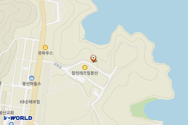 봉산체육공원 위치 지도 — 경상남도 합천군 봉산면 김봉리 1
