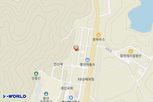 주차광장_봉산면 노인회 분회 인근 주차장 위치 지도 — 경상남도 합천군 봉산면 김봉리 339-7