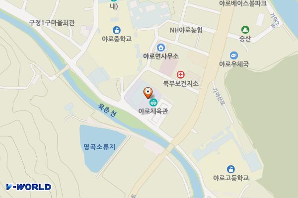야로면 체육관 위치 지도 — 경상남도 합천군 야로면 구정리 287-4