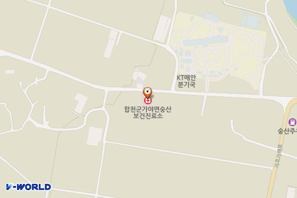 숭산보건진료소 위치 지도 — 경상남도 합천군 가야면 매안리 523-5