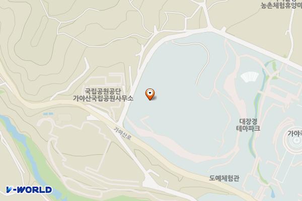 주차광장_대장경테마파크7(각사주차장) 위치 지도 — 경상남도 합천군 가야면 야천리 산100