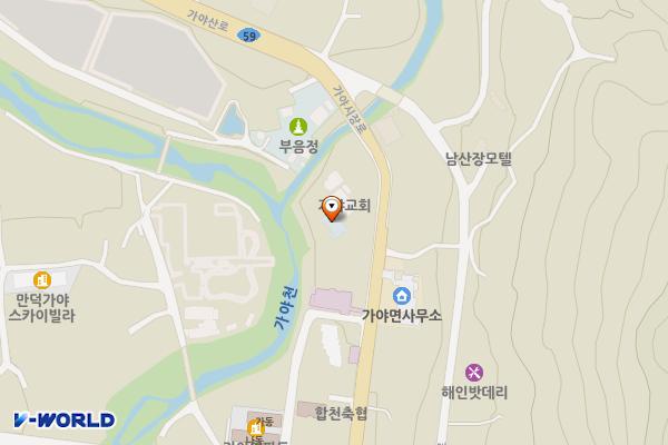가야체육문화센터주차장 위치 지도 — 경상남도 합천군 가야면 야천리 471-1