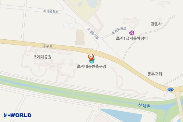 축구장 주차장 위치 지도 — 경상남도 합천군 초계면 초계리 33-4