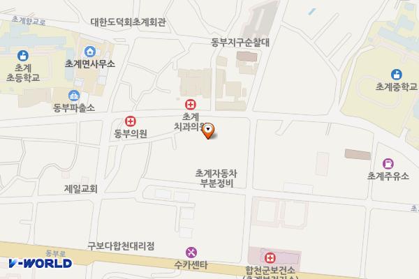초계시장주차장2 위치 지도 — 경상남도 합천군 초계면 초계리 117-1