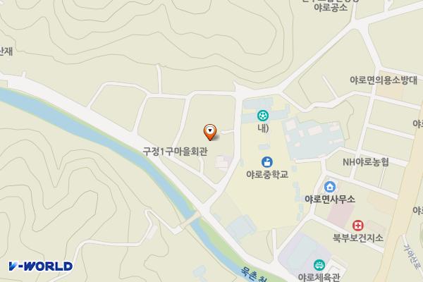야로체육공원(2) 위치 지도 — 경상남도 합천군 야로면 구정리 463-1