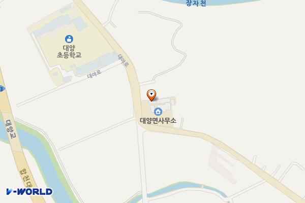 대양면사무소 위치 지도 — 경상남도 합천군 대양면 덕정리 870-3
