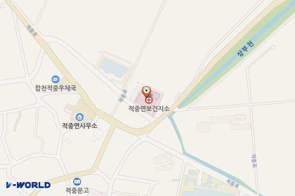 적중면 보건소&복지회관 위치 지도 — 경상남도 합천군 적중면 부수리 835-5