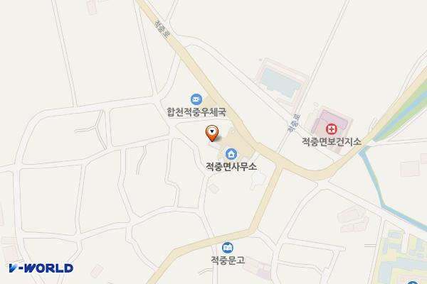 적중면사무소 1 위치 지도 — 경상남도 합천군 적중면 상부리 18-1